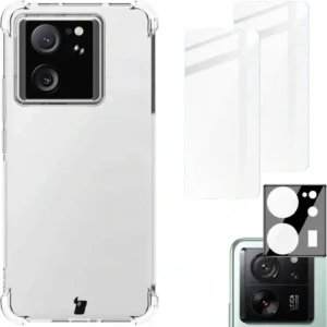 Hurtownia GSM - Bizon Case Clear Pack tok + 2x edzett üveg + lencse üveg Xiaomi 13T / 13T Pro - BIZ6311 - {ean13} - Hurt