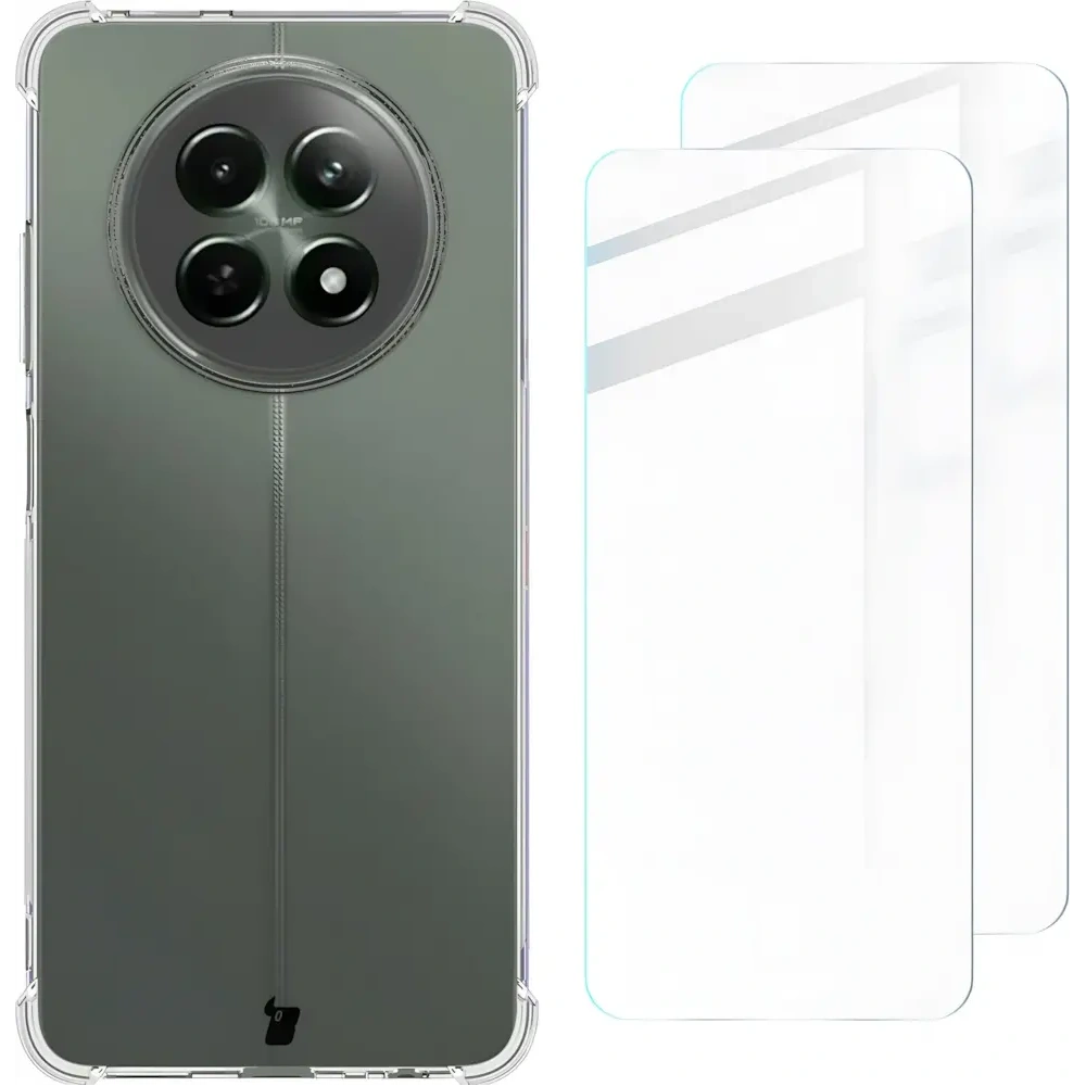Hurtownia GSM - Etui + 2x tvrzené sklo na obrazovku Bizon Case Clear Pack pro Realme 12 / 12x - BIZ6312 - {ean13} - Hurt