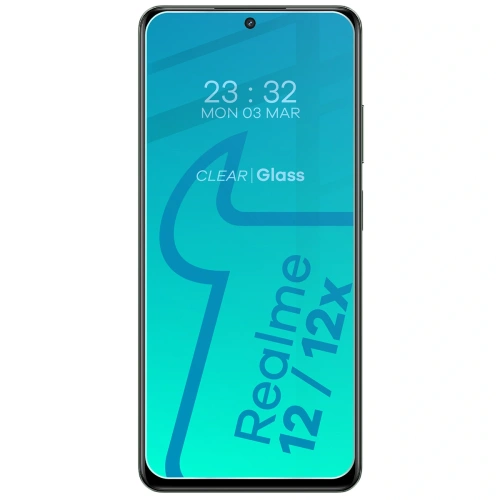 Etui + 2x szkło hartowane na ekran Bizon Case Clear Pack do Realme 12 / 12x