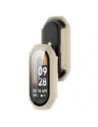 Bizon Case+Glass óra Xiaomi Smart Band 9 bézs