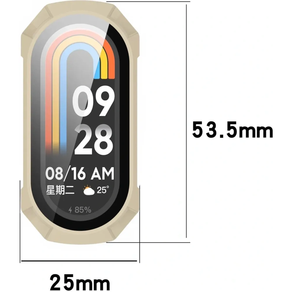 Hurtownia GSM - Bizon Case+Glass Uhr Xiaomi Smart Band 9 beige - BIZ6313 - {ean13} - Hurt
