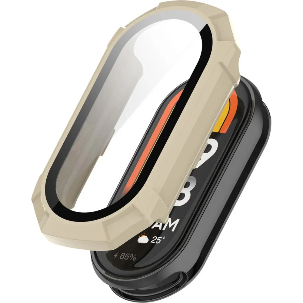 Hurtownia GSM - Bizon Case+Glass óra Xiaomi Smart Band 9 bézs - BIZ6313 - {ean13} - Hurt