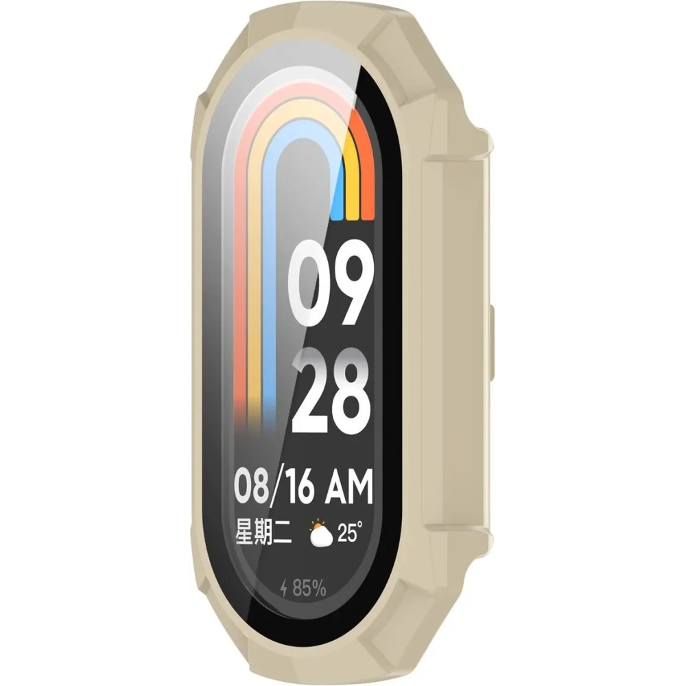Hurtownia GSM - Bizon Case+Glass óra Xiaomi Smart Band 9 bézs - BIZ6313 - {ean13} - Hurt
