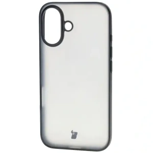 Etui Bizon Case Angelo do Apple iPhone 16 przydymione z czarną ramką