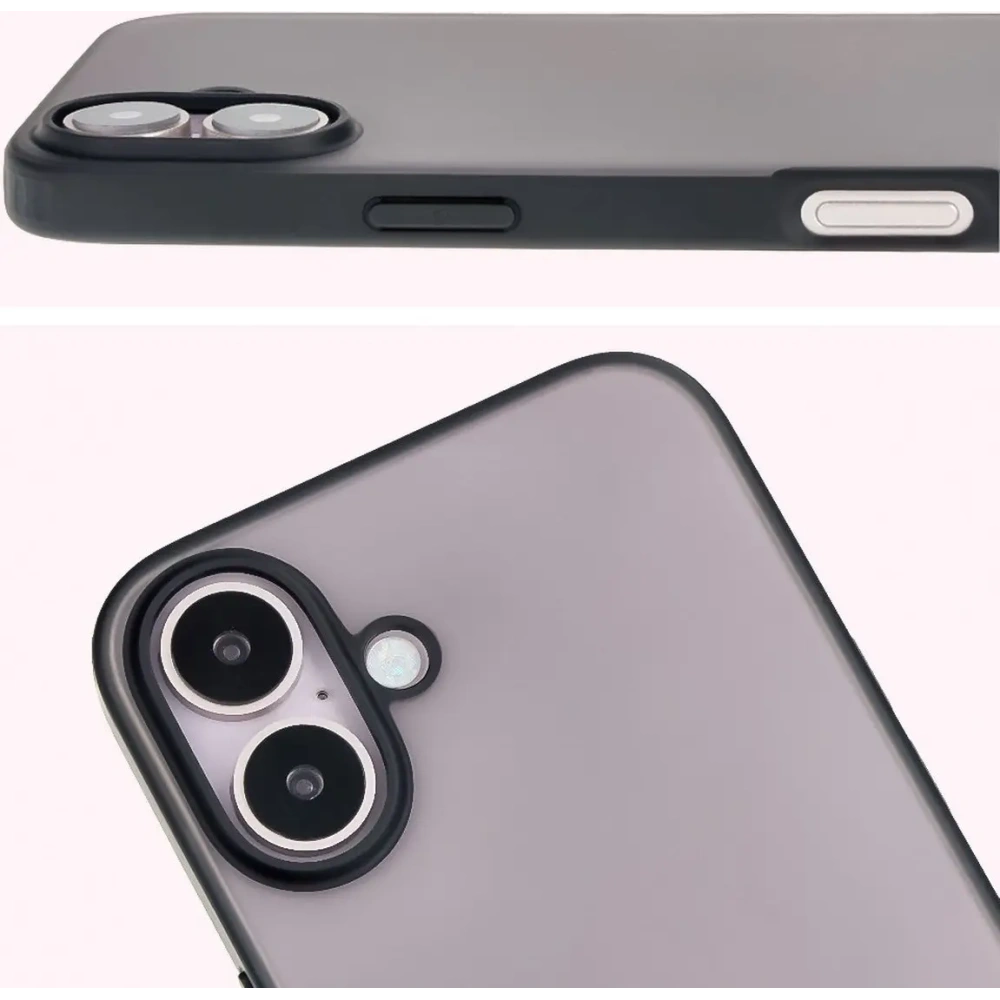 Hurtownia GSM - Bizon Case Angelo Apple iPhone 16 rauchig mit einem schwarzen Rahmen - BIZ6314 - {ean13} - Hurt