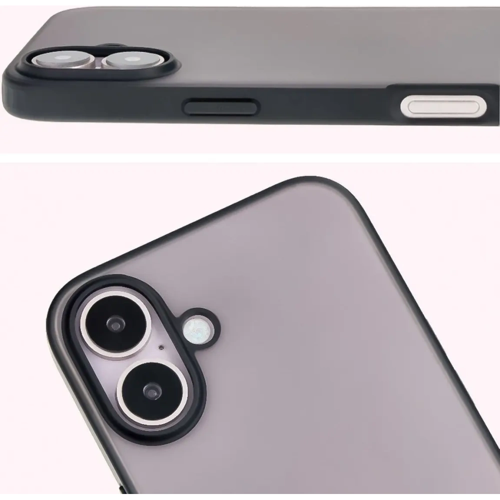 Hurtownia GSM - Bizon Case Angelo Apple iPhone 16 Plus rauchig mit einem schwarzen Rahmen - BIZ6315 - {ean13} - Hurt