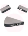 Hurtownia GSM - Bizon Case Angelo Apple iPhone 16 Plus rauchig mit einem schwarzen Rahmen - BIZ6315 - {ean13} - Hurt