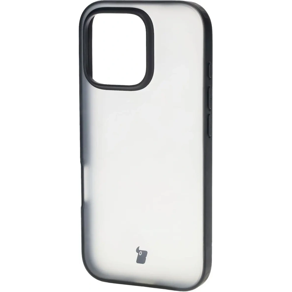Hurtownia GSM - Bizon Case Angelo Apple iPhone 16 Pro füstös fekete kerettel - BIZ6316 - {ean13} - Hurt