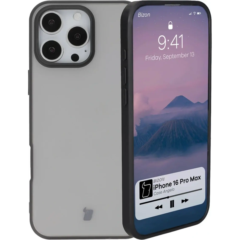 Hurtownia GSM - Etui Bizon Case Angelo do Apple iPhone 16 Pro Max kouřové s černým rámečkem - BIZ6317 - {ean13} - Hurt