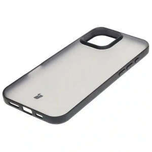Etui Bizon Case Angelo do Apple iPhone 16 Pro Max przydymione z czarną ramką
