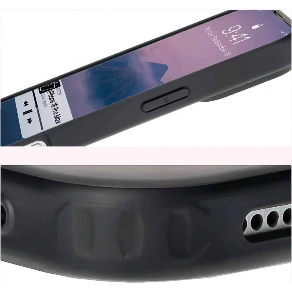Hurtownia GSM - Etui Bizon Case Angelo do Apple iPhone 16 Pro Max kouřové s černým rámečkem - BIZ6317 - {ean13} - Hurt