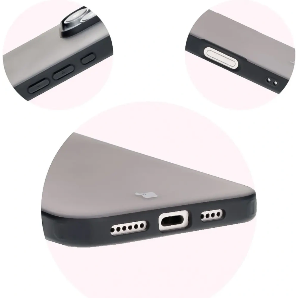 Hurtownia GSM - Etui Bizon Case Angelo do Apple iPhone 16 Pro Max kouřové s černým rámečkem - BIZ6317 - {ean13} - Hurt