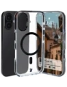 Hurtownia GSM - Bizon Case Marco Apple iPhone 16 transparent cu cadru negru - BIZ6318 - {ean13} - Hurt