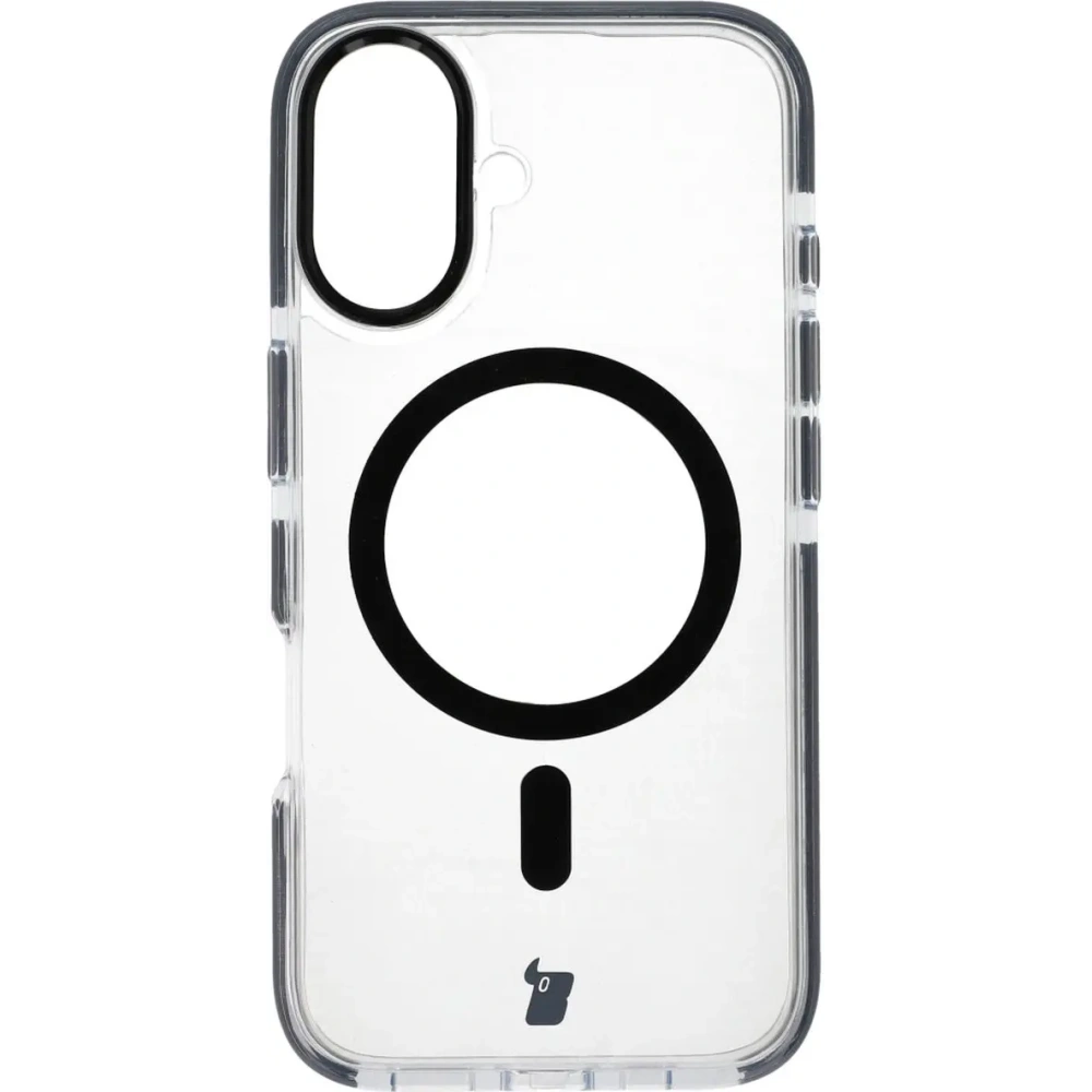 Hurtownia GSM - Bizon Case Marco Apple iPhone 16 transparent cu cadru negru - BIZ6318 - {ean13} - Hurt