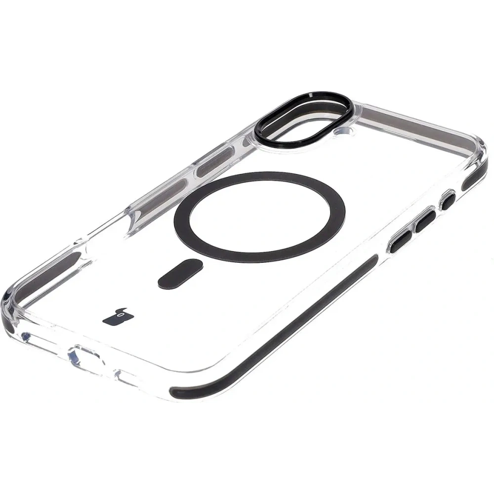 Hurtownia GSM - Bizon Case Marco Apple iPhone 16 transparent cu cadru negru - BIZ6318 - {ean13} - Hurt