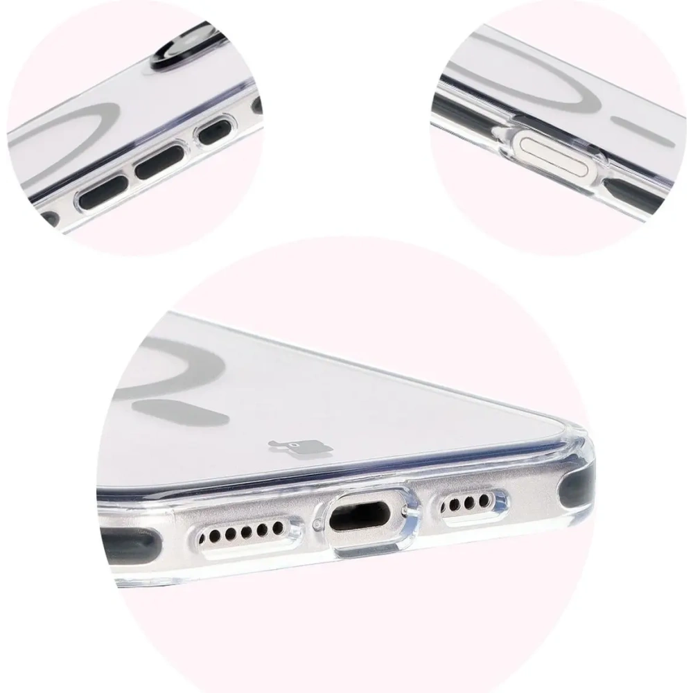 Hurtownia GSM - Bizon Case Marco Apple iPhone 16 transparent cu cadru negru - BIZ6318 - {ean13} - Hurt