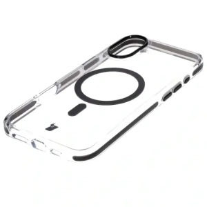 Hurtownia GSM - Etui s magnetickým prstencem Bizon Case Marco pro Apple iPhone 16 Plus průhledné s černým rámečkem - BIZ6319 - {ean13} - Hurt