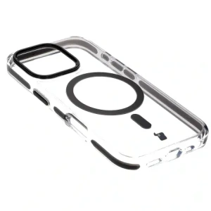 Hurtownia GSM - Etui s magnetickým kroužkem Bizon Case Marco pro Apple iPhone 16 Pro průhledné s černým rámem - BIZ6320 - {ean13} - Hurt
