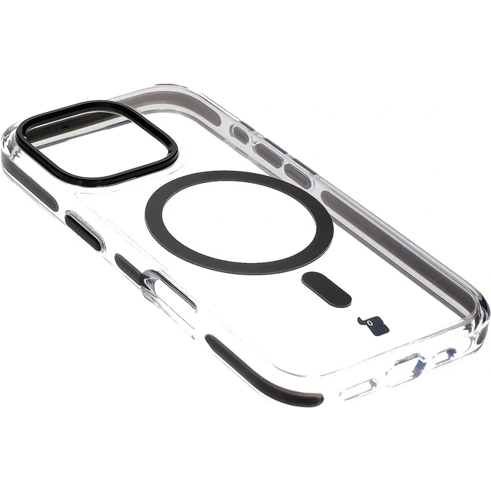 Hurtownia GSM - Etui s magnetickým kroužkem Bizon Case Marco pro Apple iPhone 16 Pro průhledné s černým rámem - BIZ6320 - {ean13} - Hurt