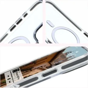 Hurtownia GSM - Etui s magnetickým kroužkem Bizon Case Marco pro Apple iPhone 16 Pro průhledné s černým rámem - BIZ6320 - {ean13} - Hurt