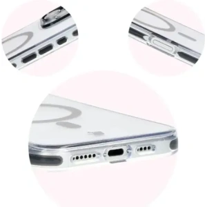 Hurtownia GSM - Etui s magnetickým kroužkem Bizon Case Marco pro Apple iPhone 16 Pro průhledné s černým rámem - BIZ6320 - {ean13} - Hurt