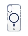Wholesale Bizon Case Marco Apple iPhone 16 clear with blue frame - BIZ6321 - {ean13} - Hurt