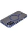 Hurtownia GSM - Etui s magnetickým kroužkem Bizon Case Marco pro Apple iPhone 16 průhledné s modrým rámem - BIZ6321 - {ean13} - Hurt