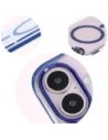 Wholesale Bizon Case Marco Apple iPhone 16 clear with blue frame - BIZ6321 - {ean13} - Hurt
