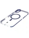 Hurtownia GSM - Etui s magnetickým kroužkem Bizon Case Marco pro Apple iPhone 16 Plus průhledné s modrým rámečkem - BIZ6322 - {ean13} - Hurt
