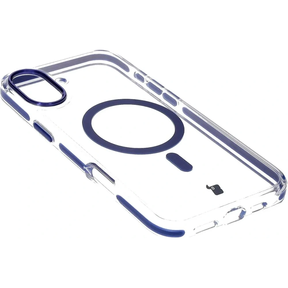 Hurtownia GSM - Bizon Case Marco Apple iPhone 16 Plus transparent cu cadru albastru - BIZ6322 - {ean13} - Hurt