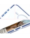 Hurtownia GSM - Bizon Case Marco Apple iPhone 16 Plus transparent cu cadru albastru - BIZ6322 - {ean13} - Hurt