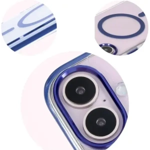 Wholesale Bizon Case Marco Apple iPhone 16 Plus clear with blue frame - BIZ6322 - {ean13} - Hurt