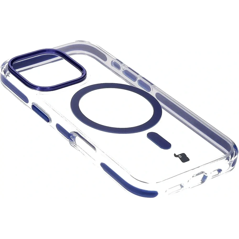 Hurtownia GSM - Bizon Case Marco Apple iPhone 16 Pro clar cu ramă albastră - BIZ6323 - {ean13} - Hurt