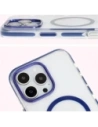 Hurtownia GSM - Bizon Case Marco Apple iPhone 16 Pro clar cu ramă albastră - BIZ6323 - {ean13} - Hurt
