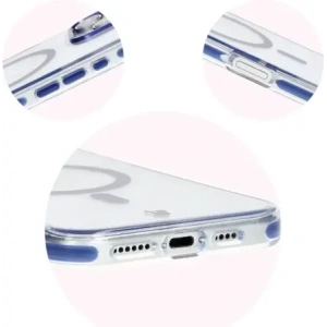 Hurtownia GSM - Etui s magnetickým kroužkem Bizon Case Marco pro Apple iPhone 16 Pro průhledné s modrým rámečkem - BIZ6323 - {ean13} - Hurt