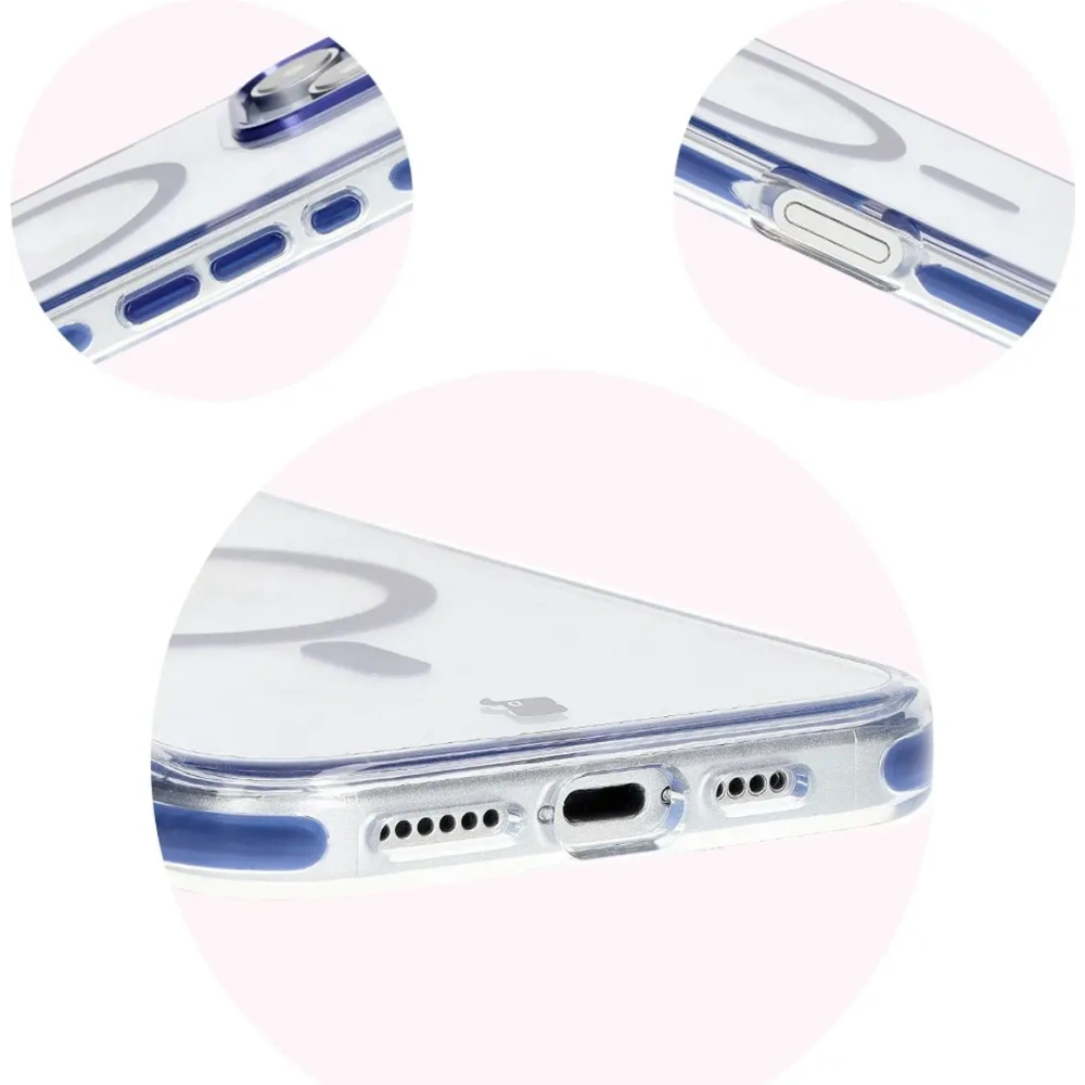Hurtownia GSM - Bizon Case Marco Apple iPhone 16 Pro átlátszó kék kerettel - BIZ6323 - {ean13} - Hurt