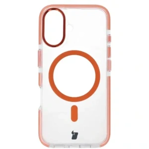Wholesale Bizon Case Marco Apple iPhone 16 clear with orange frame - BIZ6324 - {ean13} - Hurt