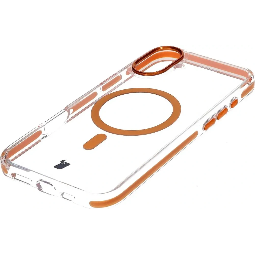 Wholesale Bizon Case Marco Apple iPhone 16 clear with orange frame - BIZ6324 - {ean13} - Hurt