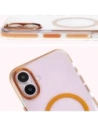 Wholesale Bizon Case Marco Apple iPhone 16 clear with orange frame - BIZ6324 - {ean13} - Hurt