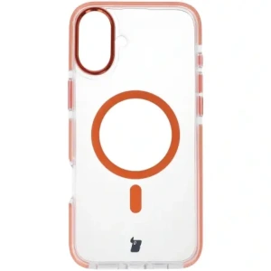 Hurtownia GSM - Etui s magnetickým kroužkem Bizon Case Marco pro Apple iPhone 16 Plus průhledné s oranžovým rámem - BIZ6325 - {ean13} - Hurt