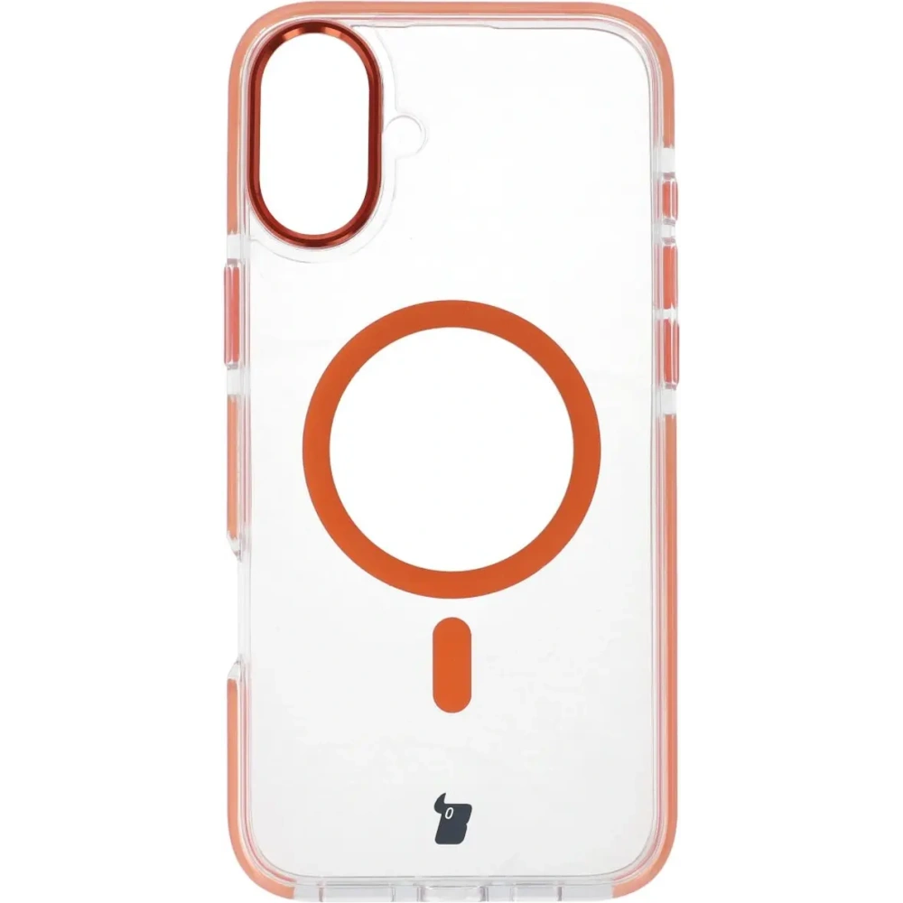 Hurtownia GSM - Bizon Case Marco Apple iPhone 16 Plus klar mit orangefarbenem Rahmen - BIZ6325 - {ean13} - Hurt