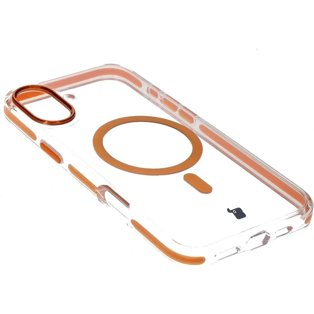 Hurtownia GSM - Bizon Case Marco Apple iPhone 16 Plus klar mit orangefarbenem Rahmen - BIZ6325 - {ean13} - Hurt