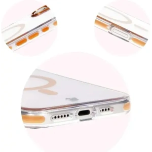 Hurtownia GSM - Etui s magnetickým kroužkem Bizon Case Marco pro Apple iPhone 16 Plus průhledné s oranžovým rámem - BIZ6325 - {ean13} - Hurt