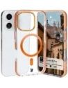Bizon Case Marco Apple iPhone 16 Pro clear with orange frame