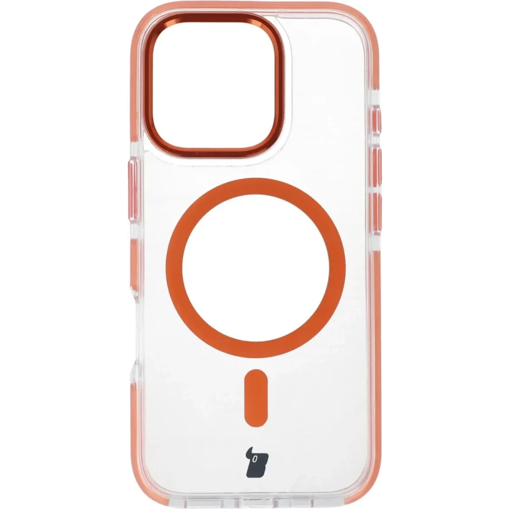 Hurtownia GSM - Bizon Case Marco Apple iPhone 16 Pro klar mit orangefarbenem Rahmen - BIZ6326 - {ean13} - Hurt