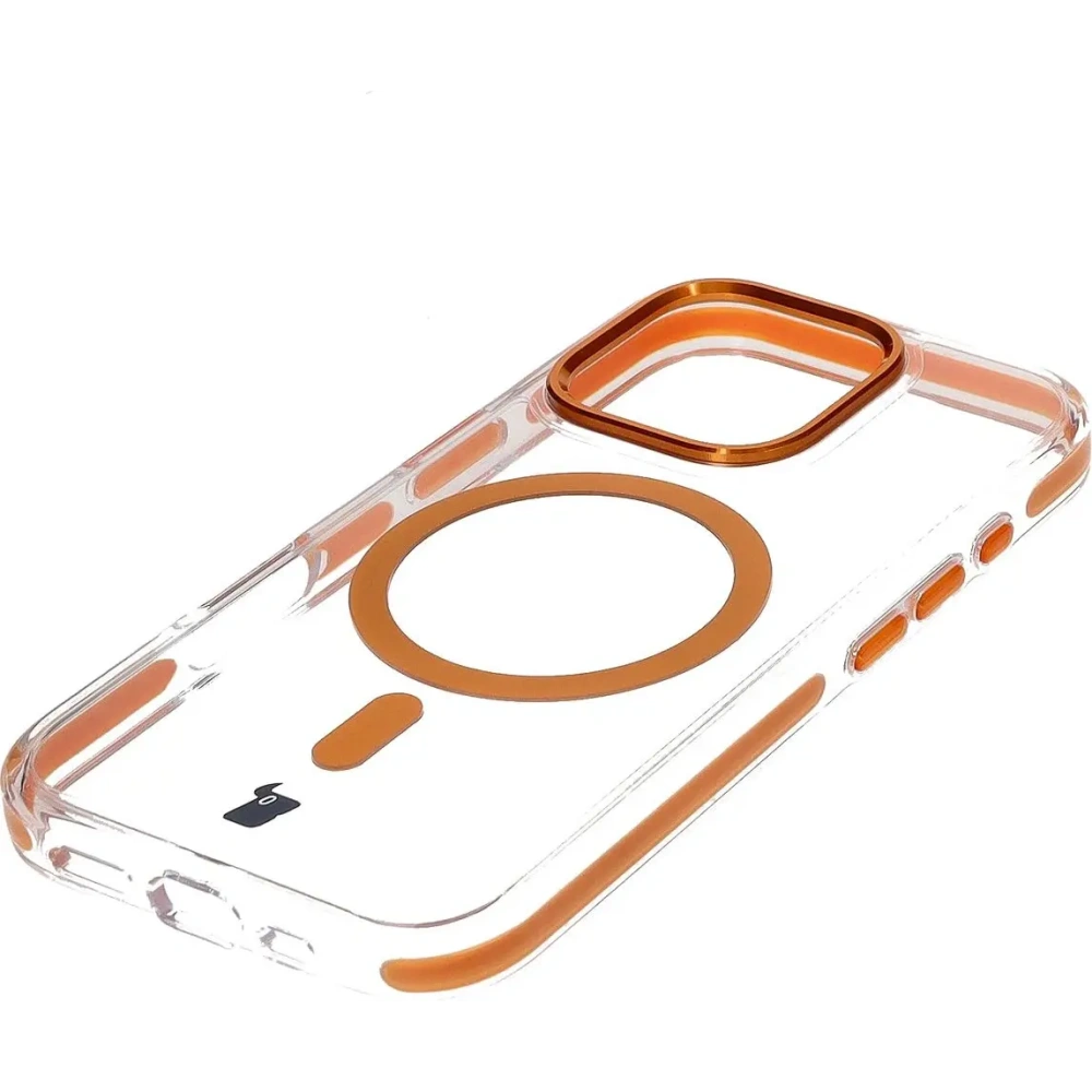 Hurtownia GSM - Bizon Case Marco Apple iPhone 16 Pro clar cu ramă portocalie - BIZ6326 - {ean13} - Hurt