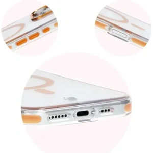 Hurtownia GSM - Etui s magnetickým kroužkem Bizon Case Marco pro Apple iPhone 16 Pro průhledné s oranžovým rámem - BIZ6326 - {ean13} - Hurt