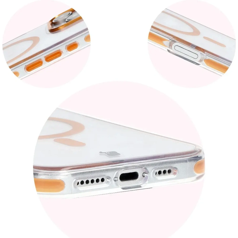 Hurtownia GSM - Bizon Case Marco Apple iPhone 16 Pro klar mit orangefarbenem Rahmen - BIZ6326 - {ean13} - Hurt