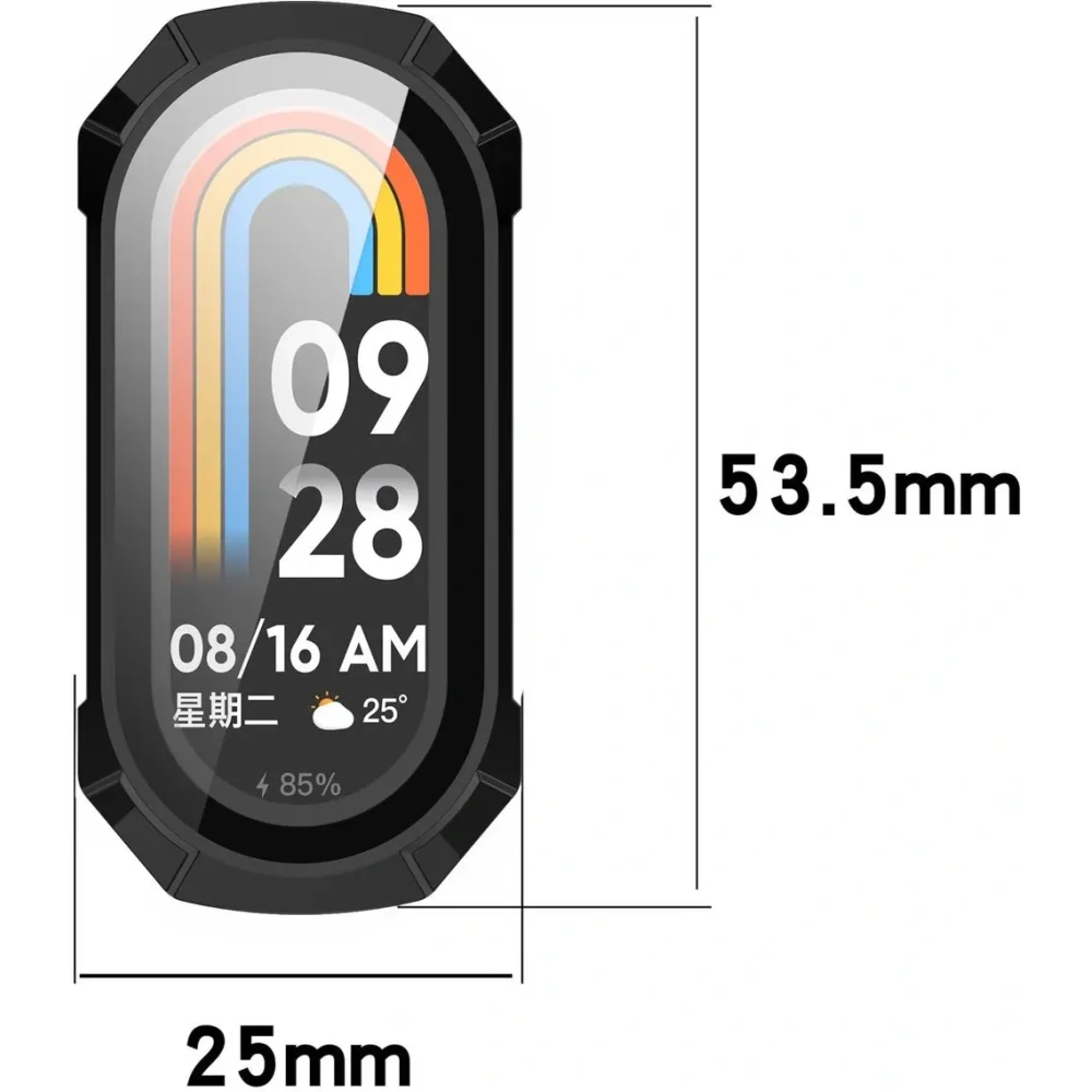 Hurtownia GSM - Bizon Case+Glass Watch Xiaomi Smart Band 9 fekete - BIZ6327 - {ean13} - Hurt