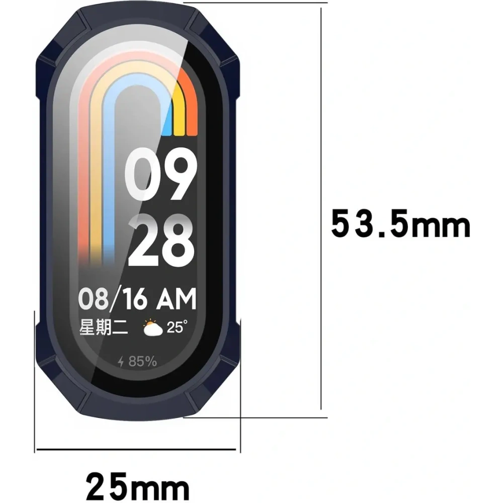Hurtownia GSM - Bizon Case+Glass Watch Xiaomi Smart Band 9 albastru - BIZ6328 - {ean13} - Hurt